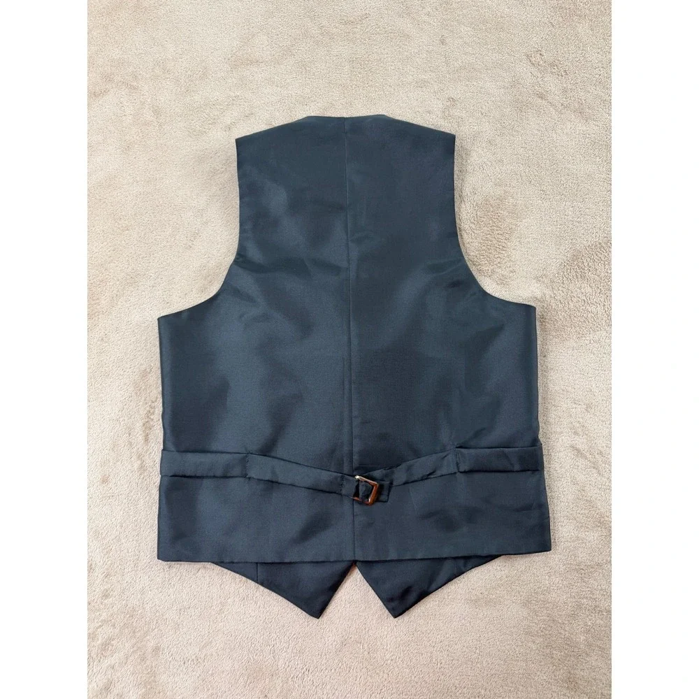 Hector Russell Scottland‎ Black Watch Tartan Plaid Vest Unisex 12 Waistcoat EUC